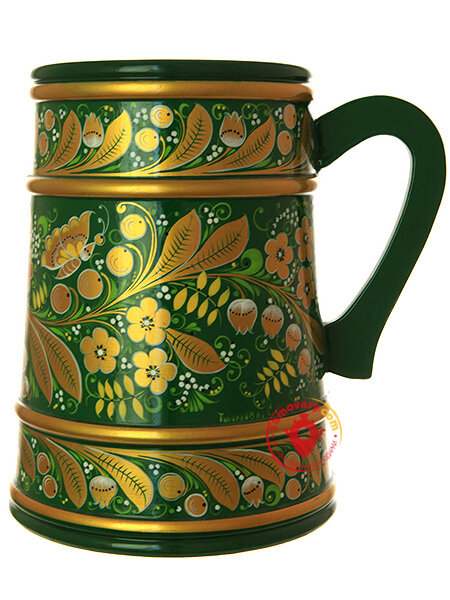Kupit Kruzhka Hohloma Na Zelenom 200 150 Mm Tula